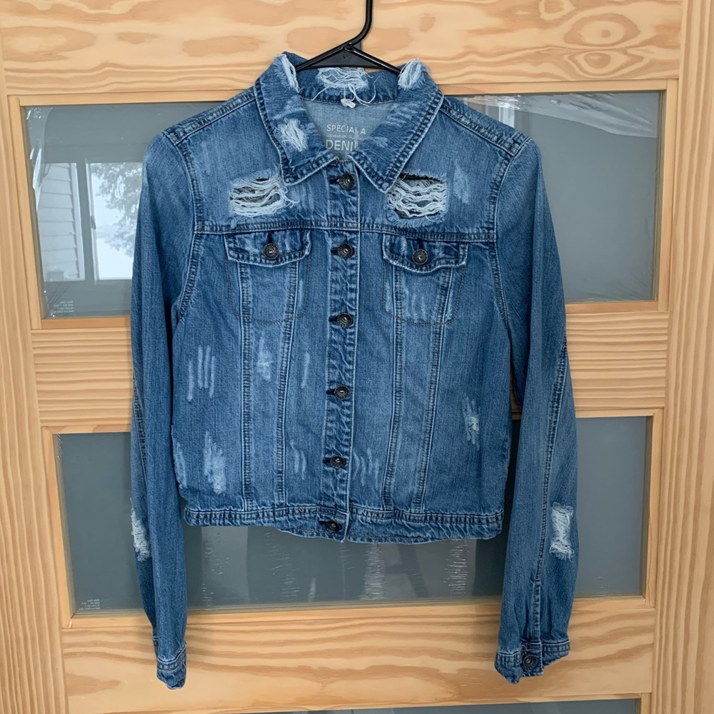 Distressed Denim Jacket